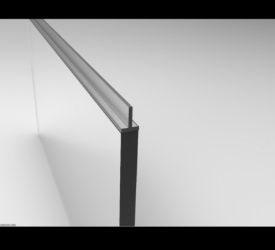 Shower parts with plastic profile